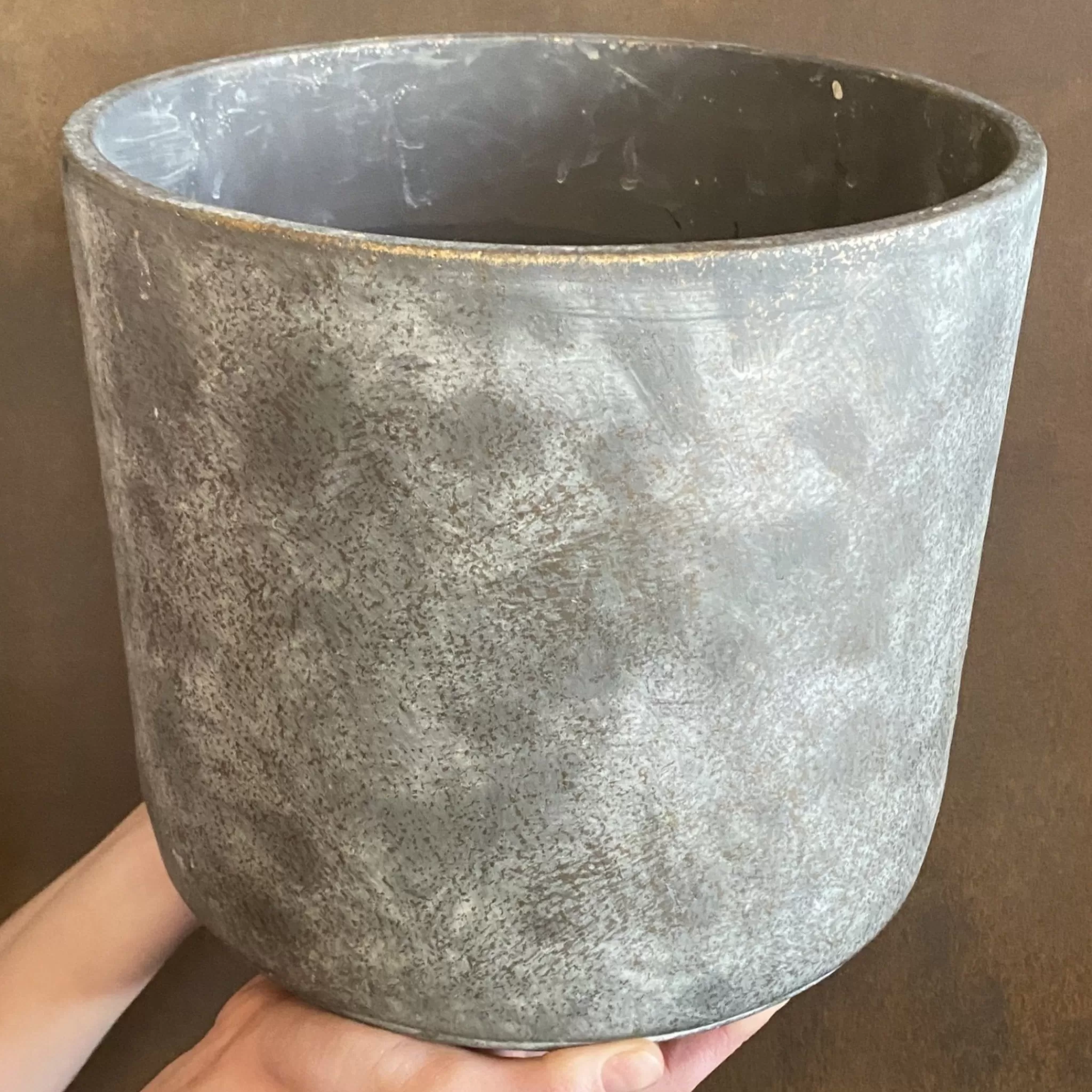 grow urban Cement Pot - Dark | 26cm- Indoor Pots