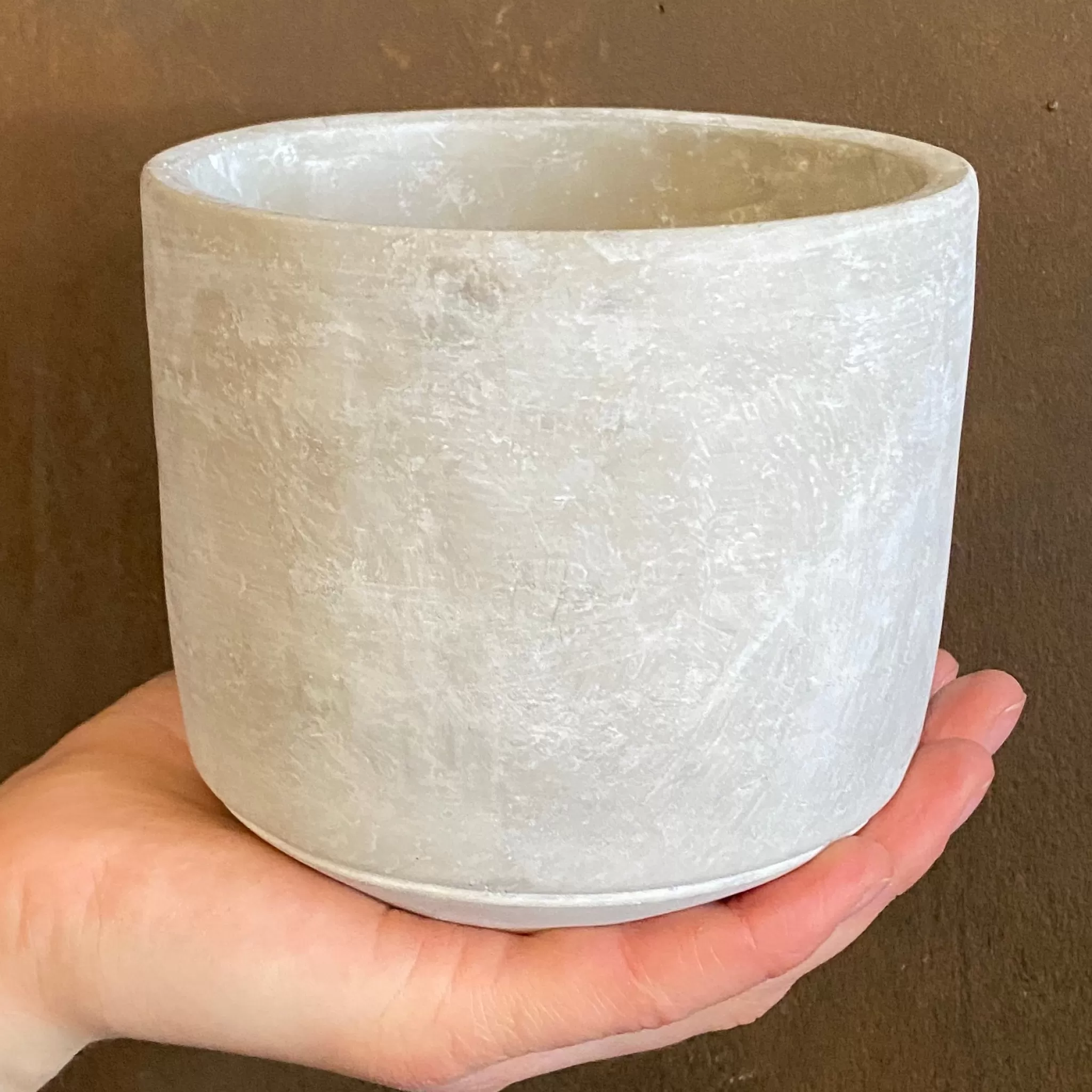 grow urban Cement Pot - Light | 12cm- Indoor Pots