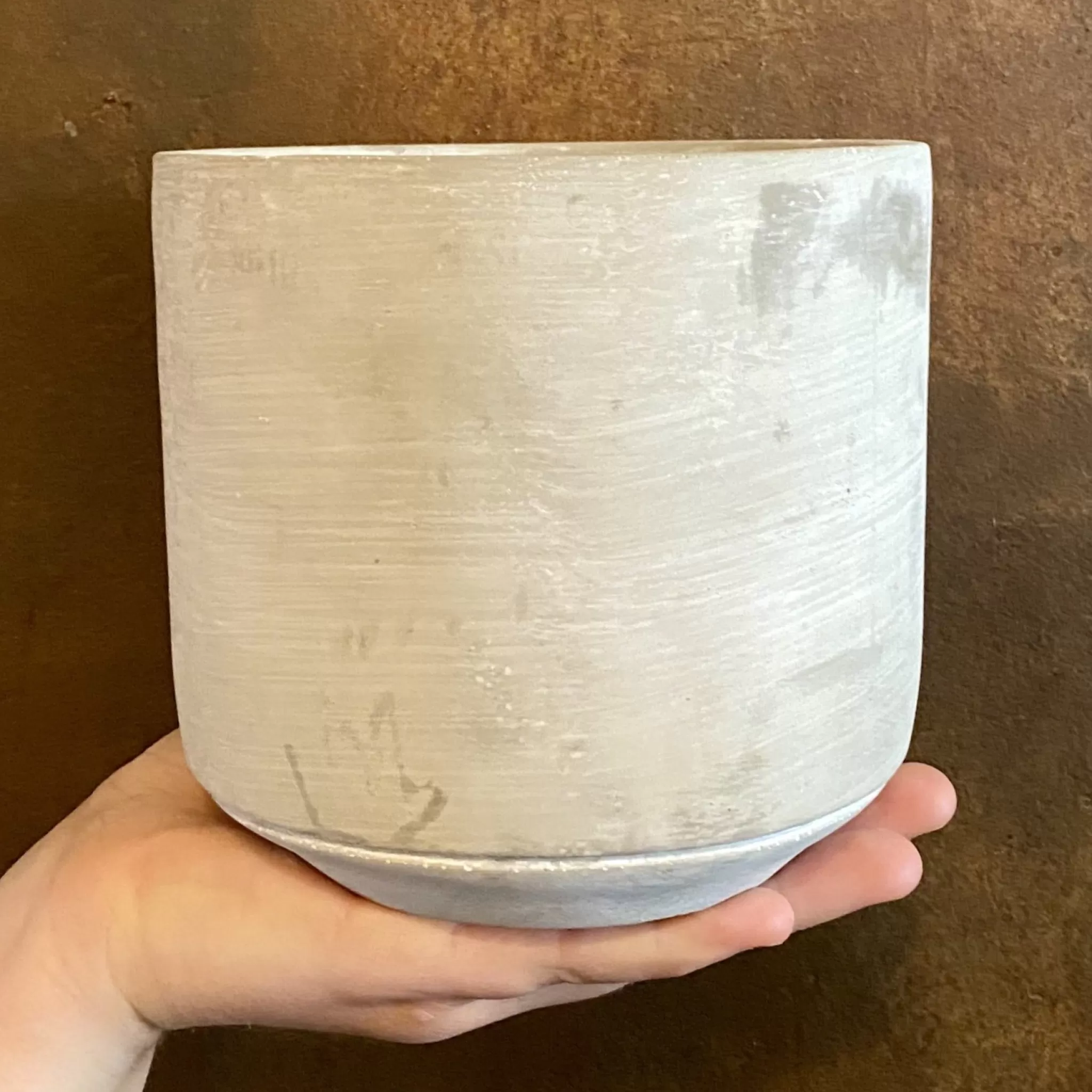 grow urban Cement Pot - Light | 14cm- Indoor Pots