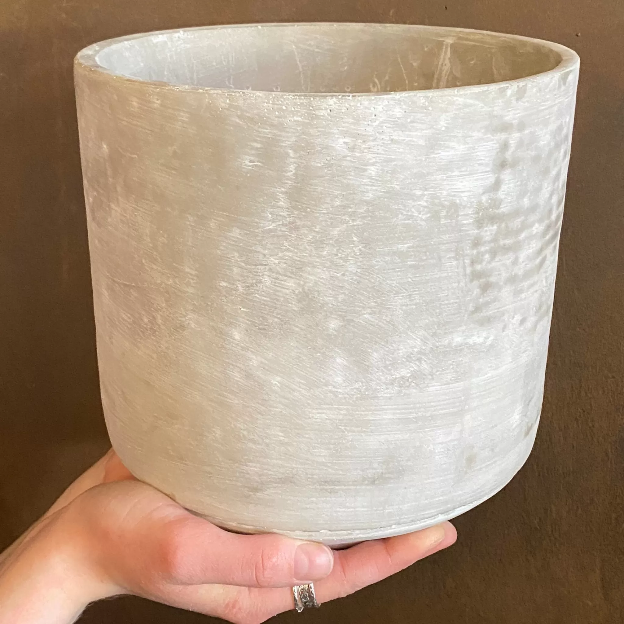 grow urban Cement Pot - Light | 21cm- Indoor Pots