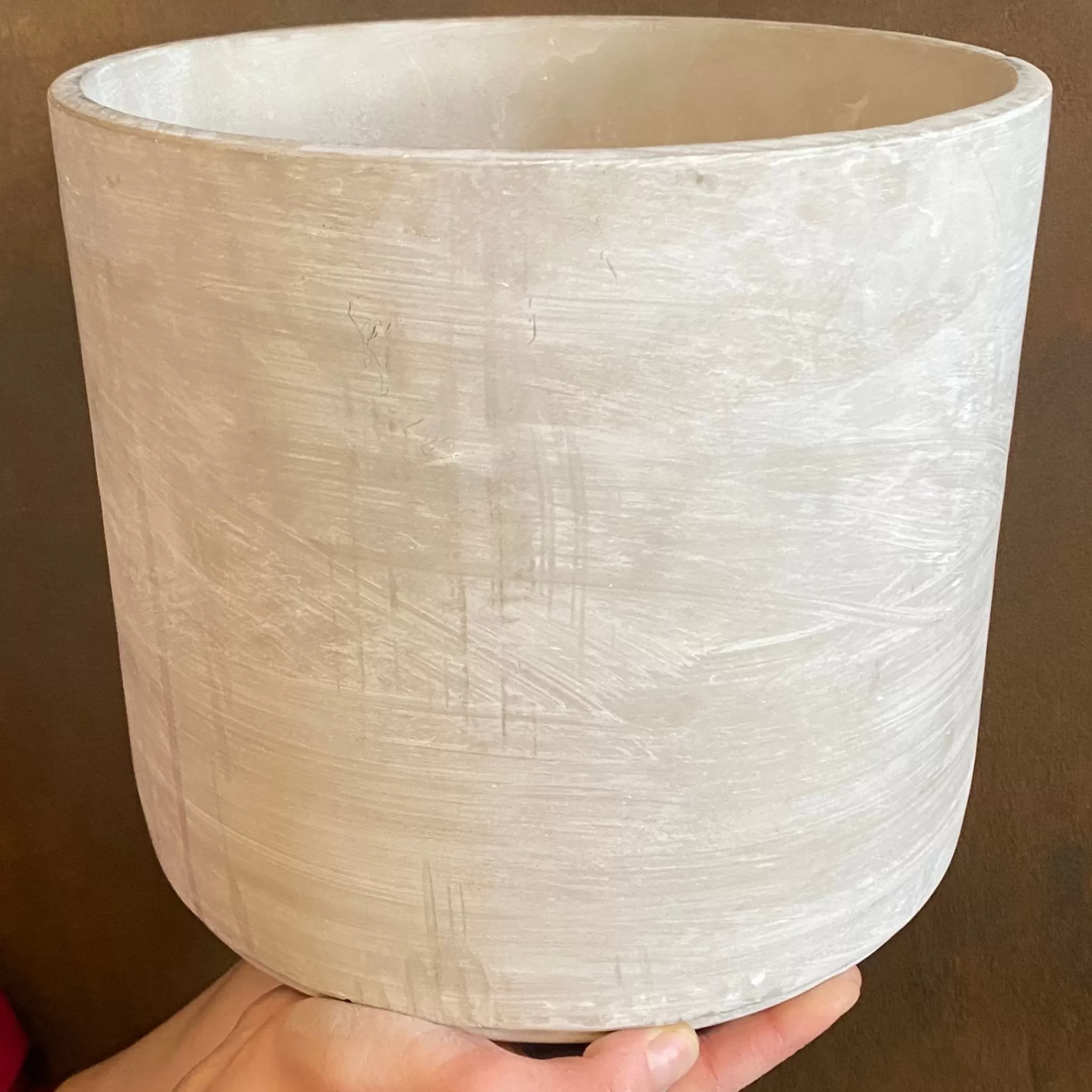grow urban Cement Pot - Light | 26cm- Indoor Pots