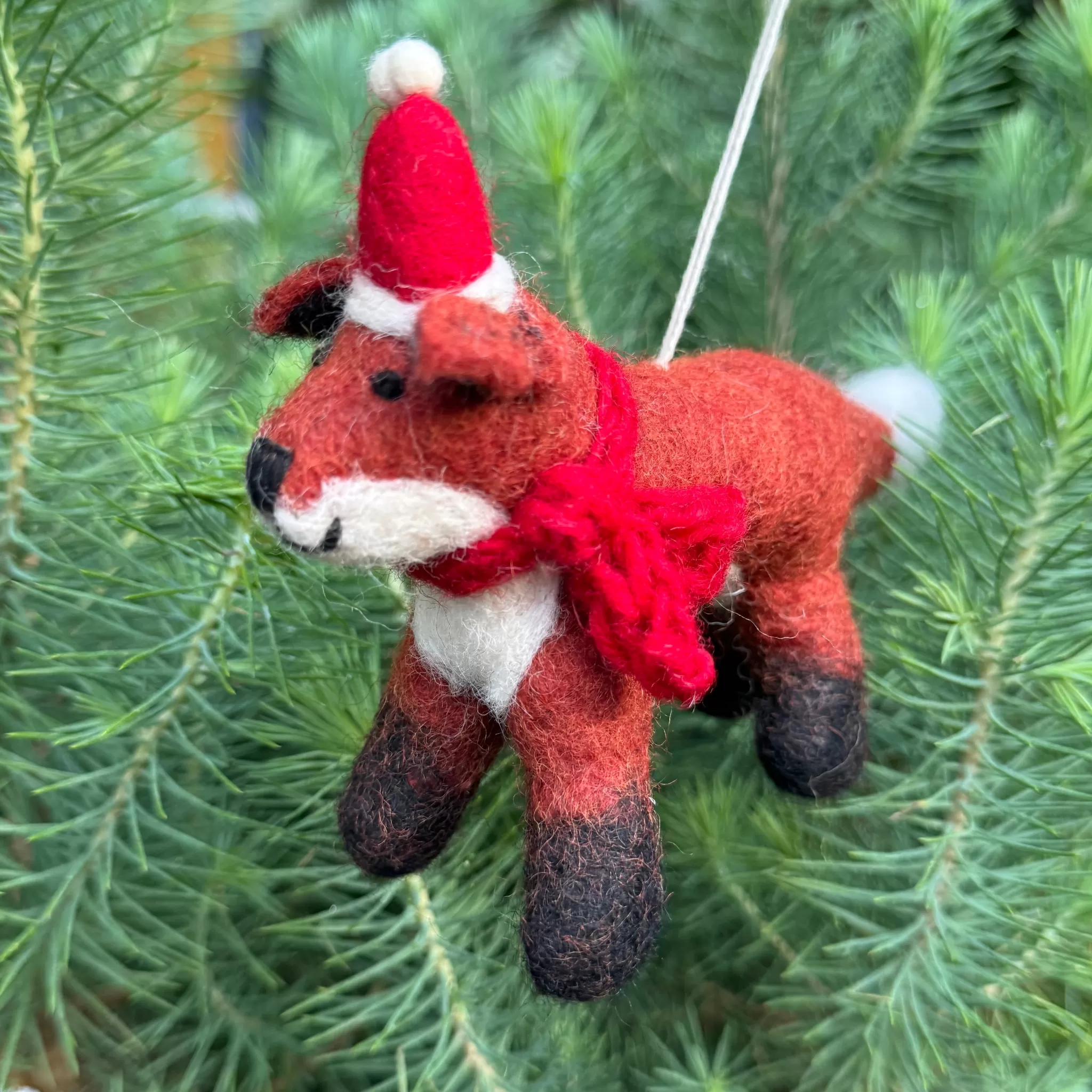 grow urban Fox | Felt Christmas Decoration- Christmas Decorations | Christmas Decorations