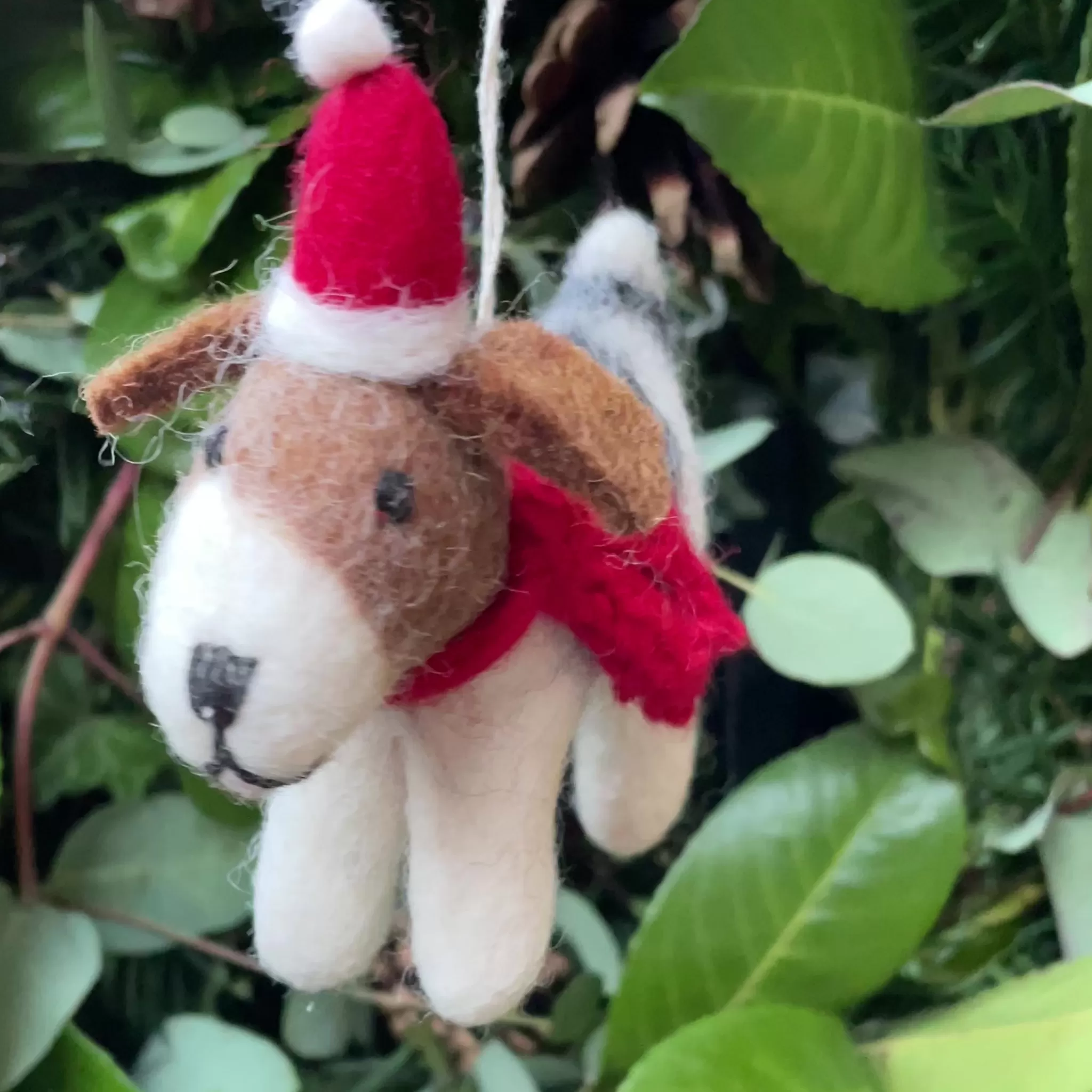 grow urban Fox Terrier | Felt Christmas Decoration- Christmas Decorations | Christmas Decorations