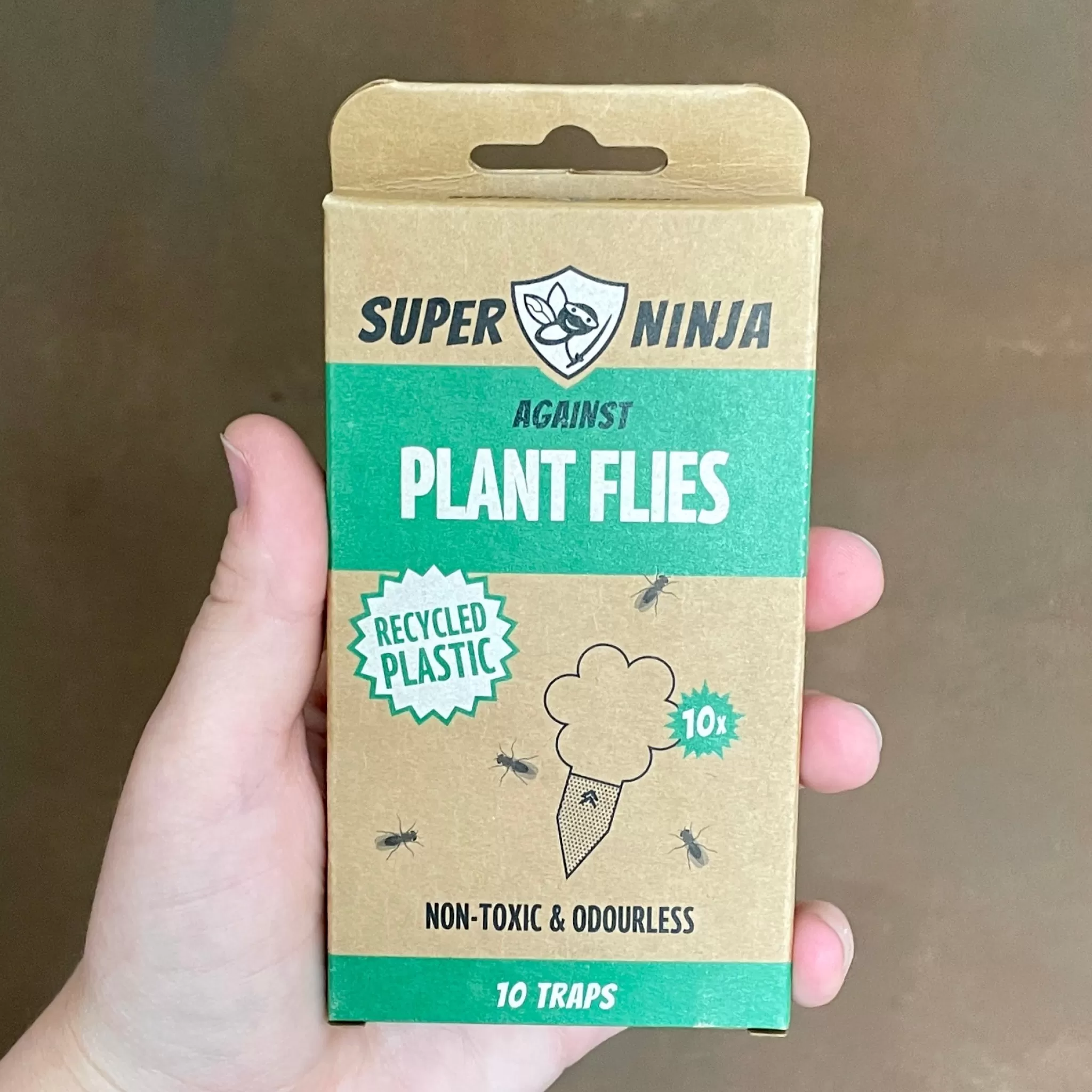 grow urban Fungus Gnat & Whitefly Traps | Super Ninja (10 Pack)- Indoor Plant Care