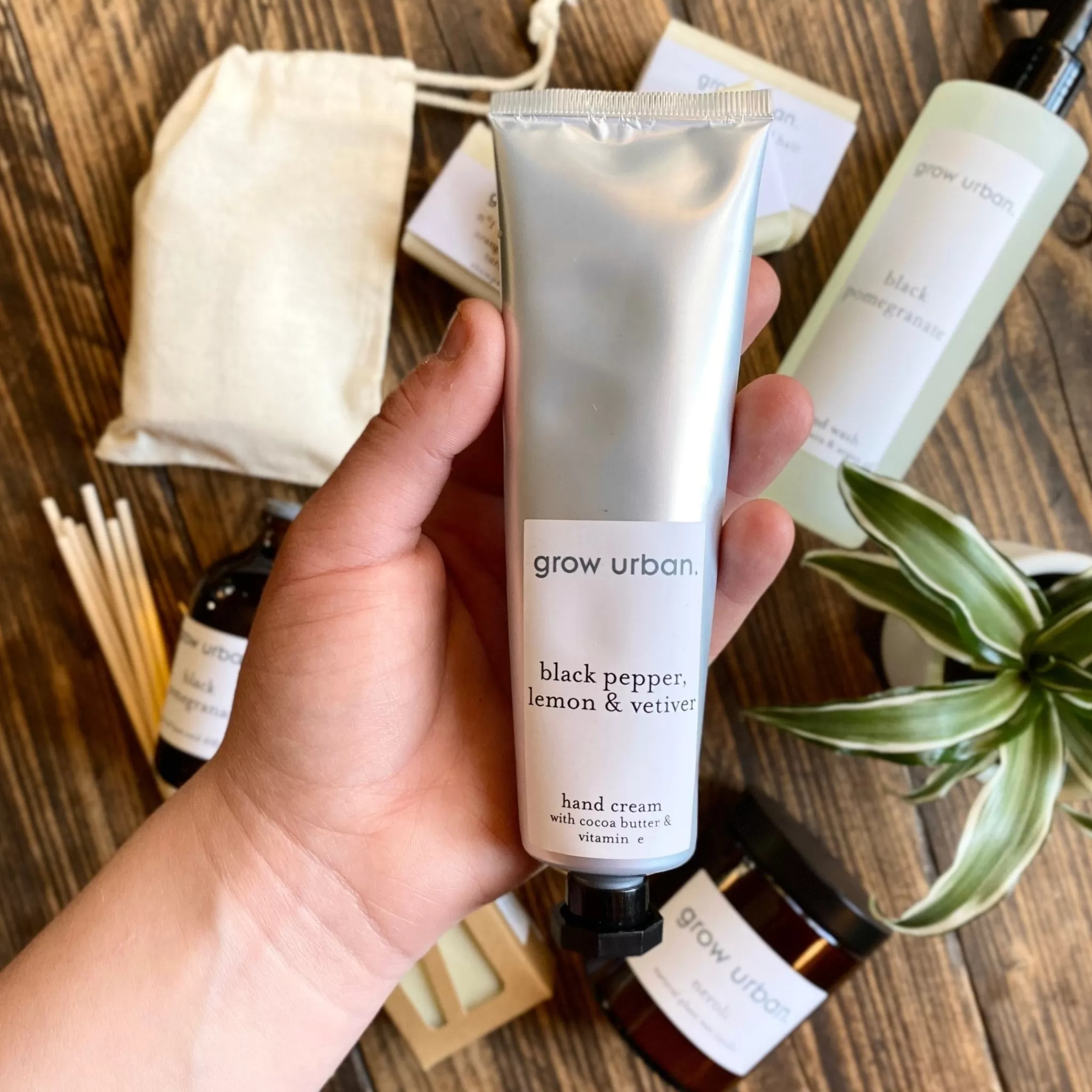 grow urban . Hand Cream | Lemon, Black Pepper & Vetiver- Grow Urban Goods | Gift Ideas