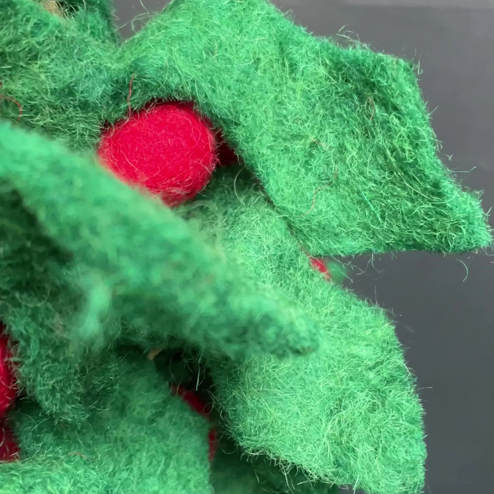 grow urban Holly Sprig | Felt Christmas Decoration- Christmas Decorations | Christmas Decorations