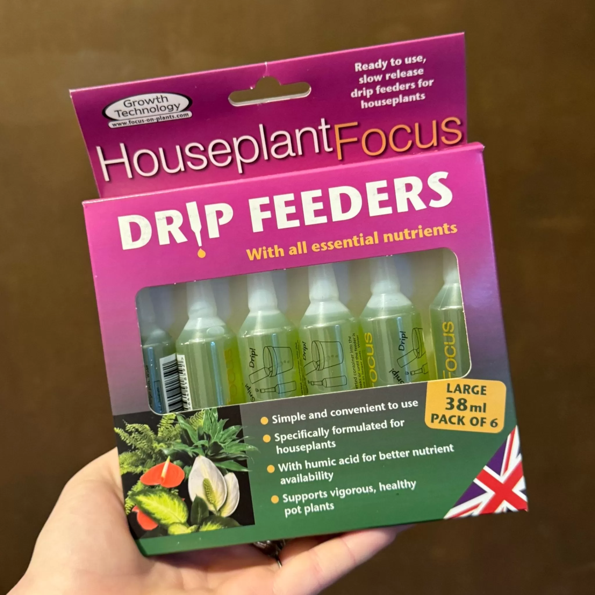 grow urban Houseplant Drip Feeders | 6 Pack- Gift Ideas | Gift Ideas