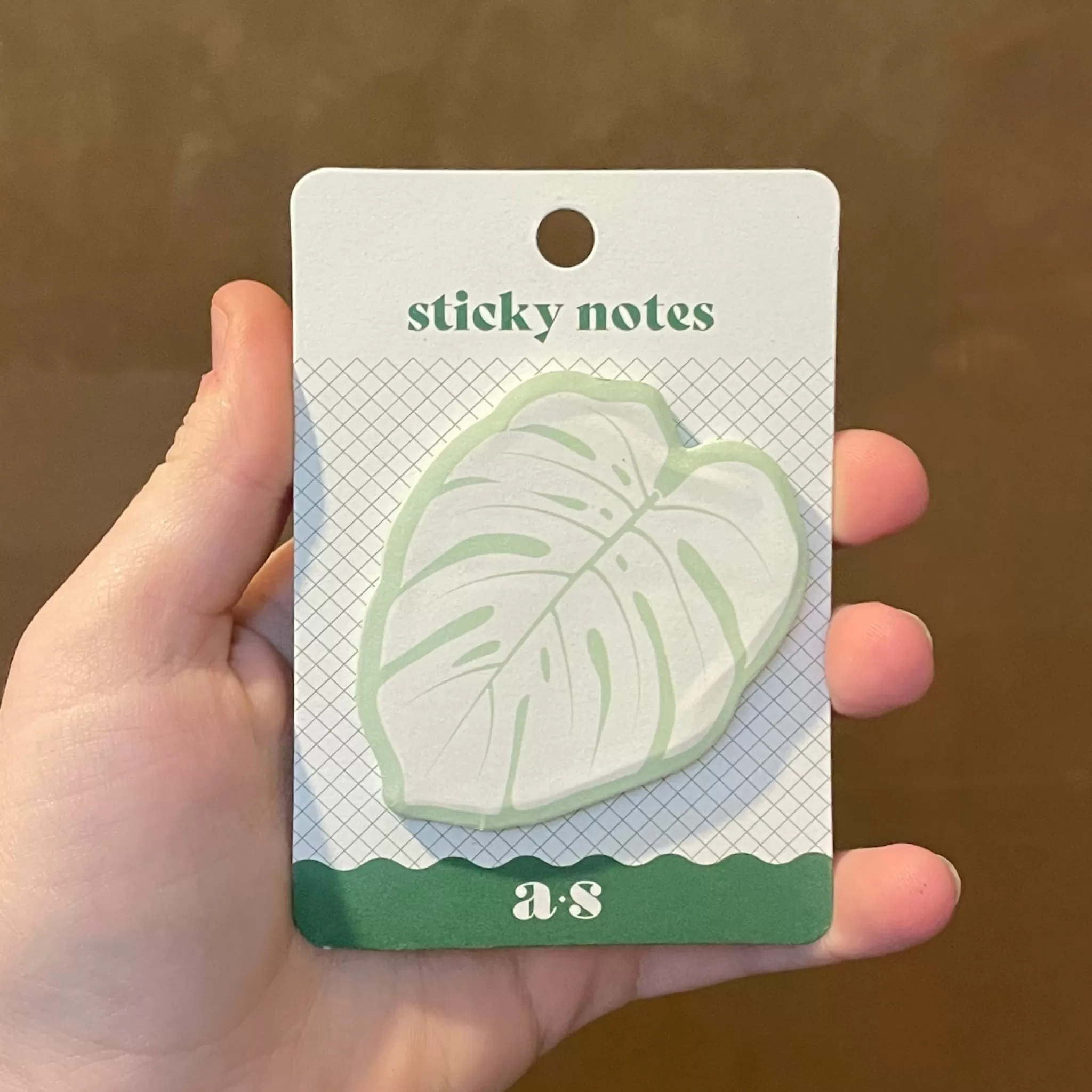 grow urban Monstera Sticky Notes- Monstera