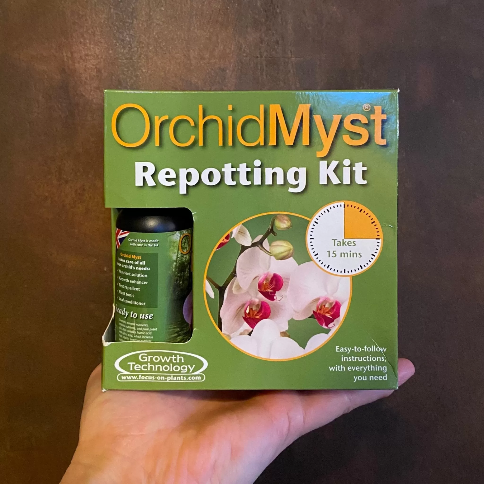 grow urban Orchid Repotting Kit- Indoor Plant Care