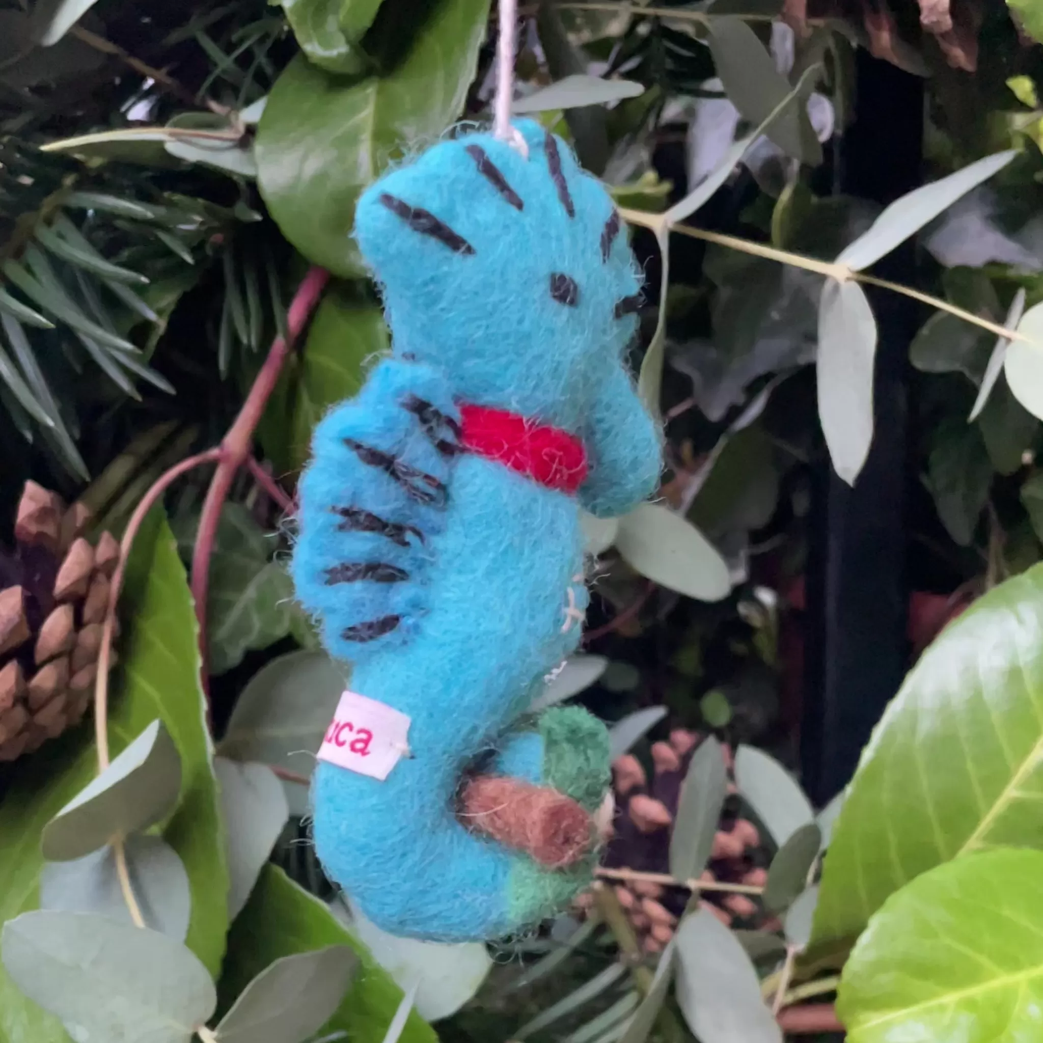 grow urban Seahorse | Felt Christmas Decoration- Christmas Decorations | Christmas Decorations
