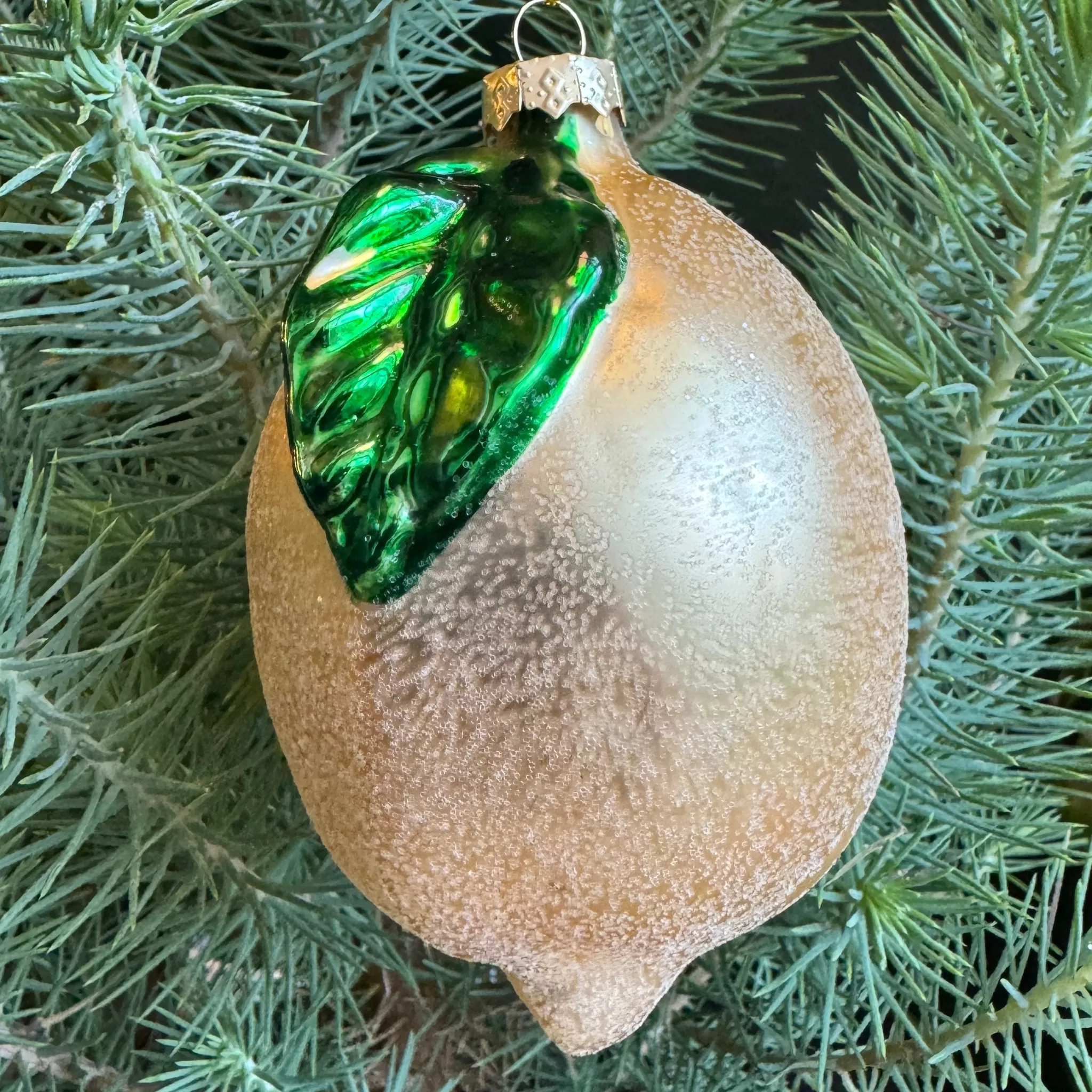 grow urban Shimmering Lemon Bauble- Christmas Decorations | Christmas Decorations