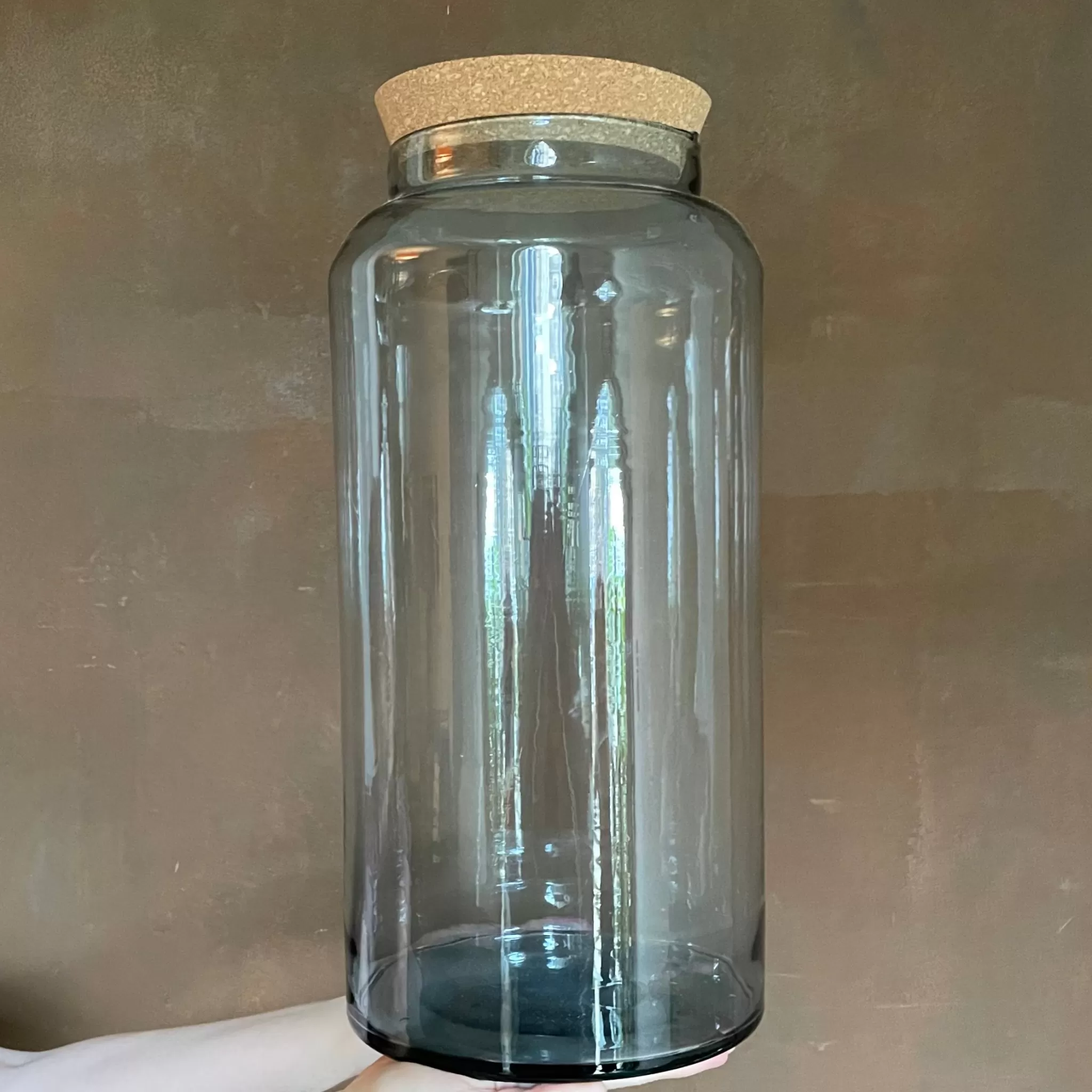 grow urban Smoked Glass Terrarium Vessel- Build Your Own Terrarium
