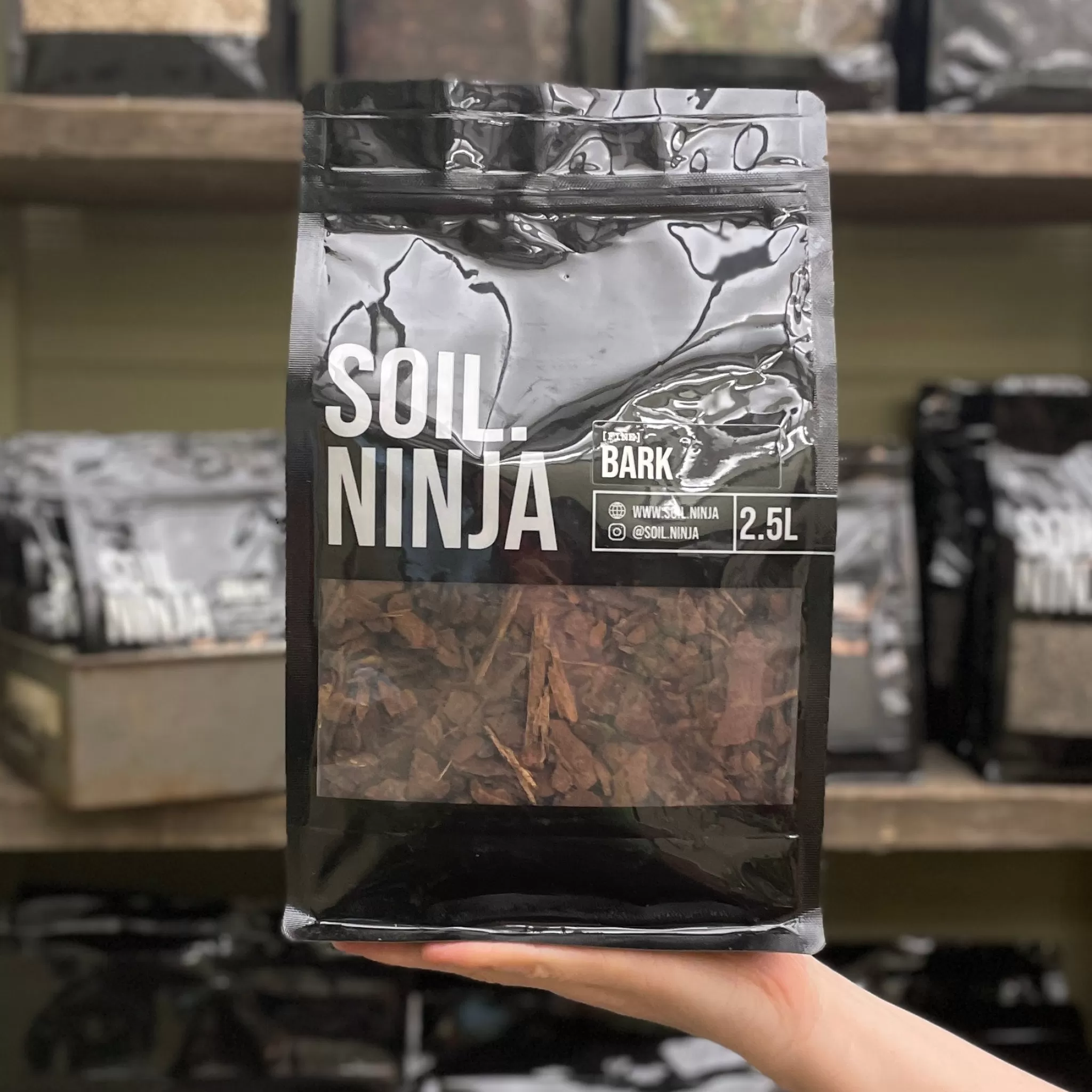 grow urban Soil Ninja - Fine Bark- Soil.Ninja Compost Blends