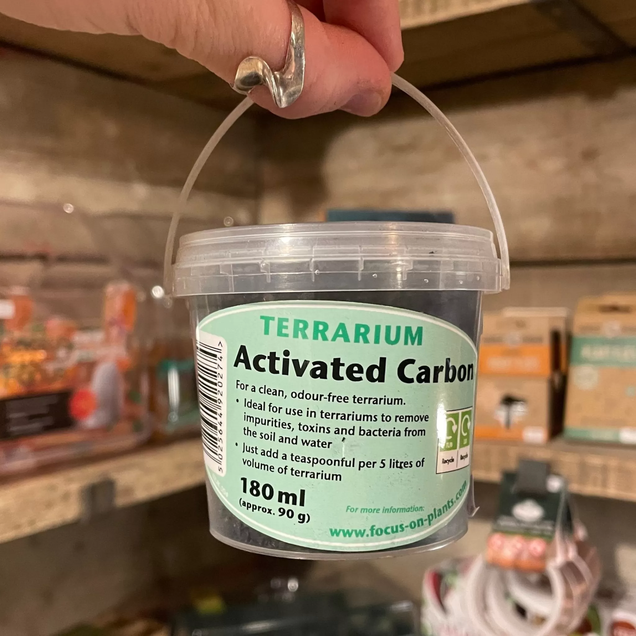 grow urban Terrarium Activated Carbon 180ml- Build Your Own Terrarium | Indoor Plant Care