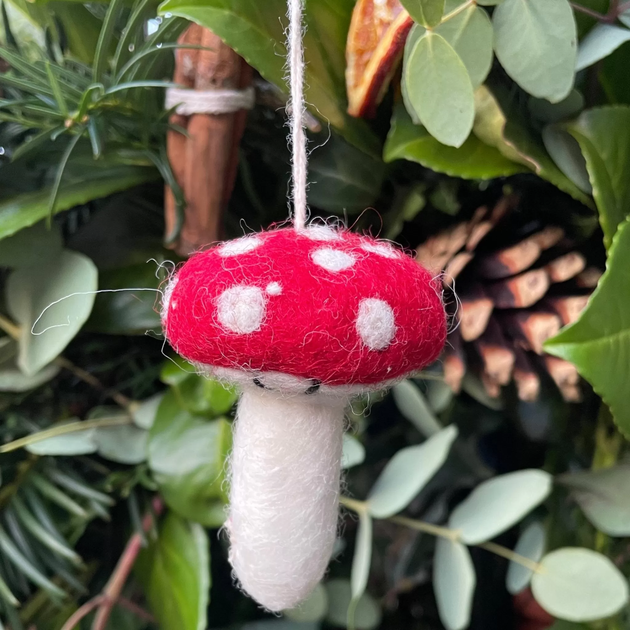 grow urban Toadstool | Felt Christmas Decoration- Christmas Decorations | Christmas Decorations