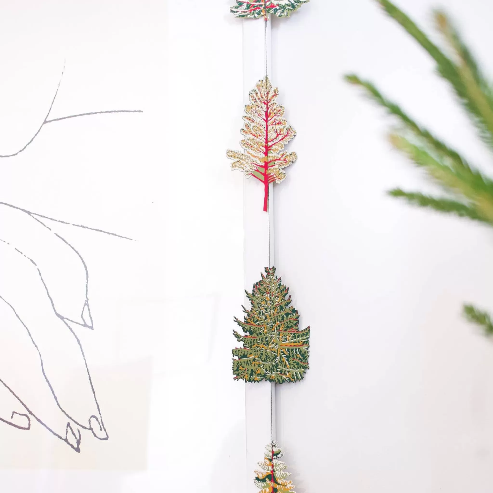 grow urban Trees Vertical Wall Hanging- Stationery | Christmas Decorations